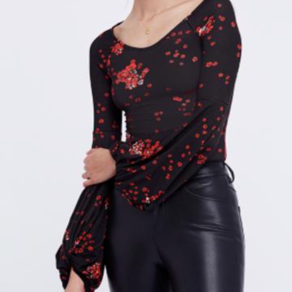 FREE PEOPLE To The Tropics Print Top